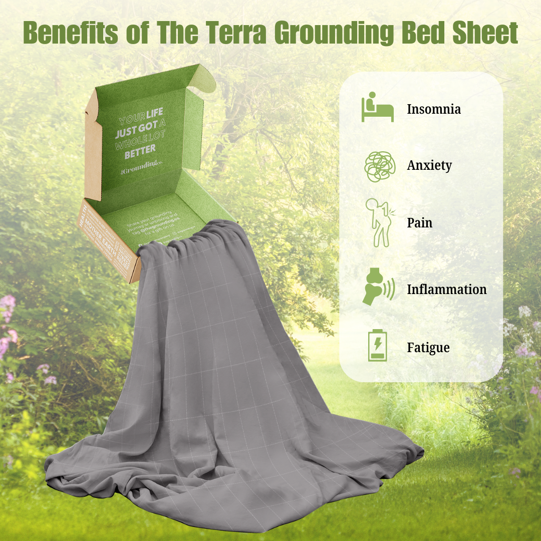 Folded grounding bed sheets